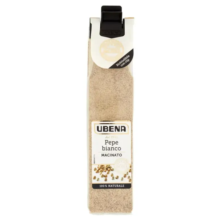 Especiarias Ubena | Pimenta Branca Moída Ubena | Especiarias e temperos italianos | Especiarias e temperos italianos da Itália | 1,1 onças no total - Image 4