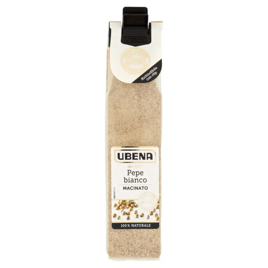 Especiarias Ubena | Pimenta Branca Moída Ubena | Especiarias e temperos italianos | Especiarias e temperos italianos da Itália | 1,1 onças no total - Image 5