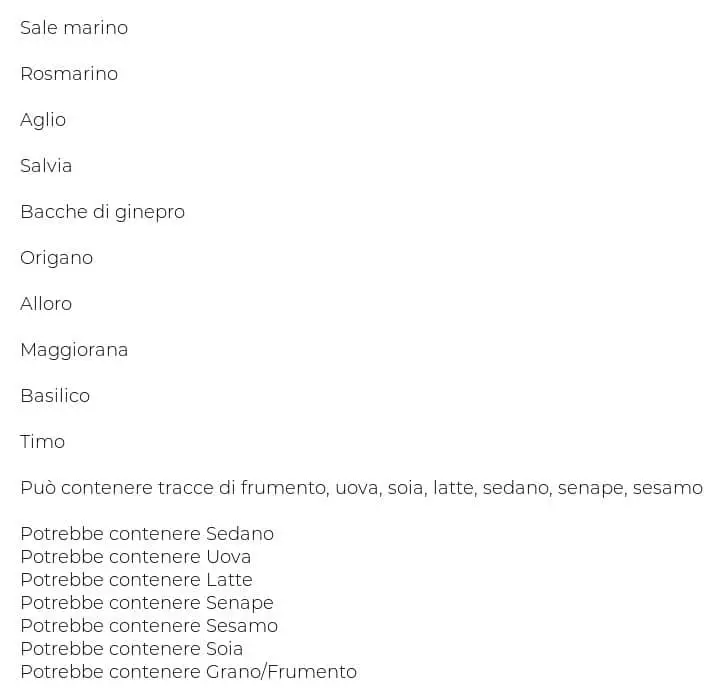 Especiarias Ubena | Flood For Carni Ubena | Especiarias e temperos italianos | Especiarias e temperos italianos da Itália | 6,1 onças no total - Image 10