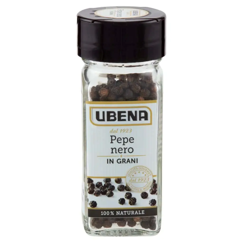 Especiarias Ubena | Pimenta preta em grãos Ubena | Especiarias e temperos italianos | Especiarias e temperos italianos da Itália | 1,4 onças no total - Image 5