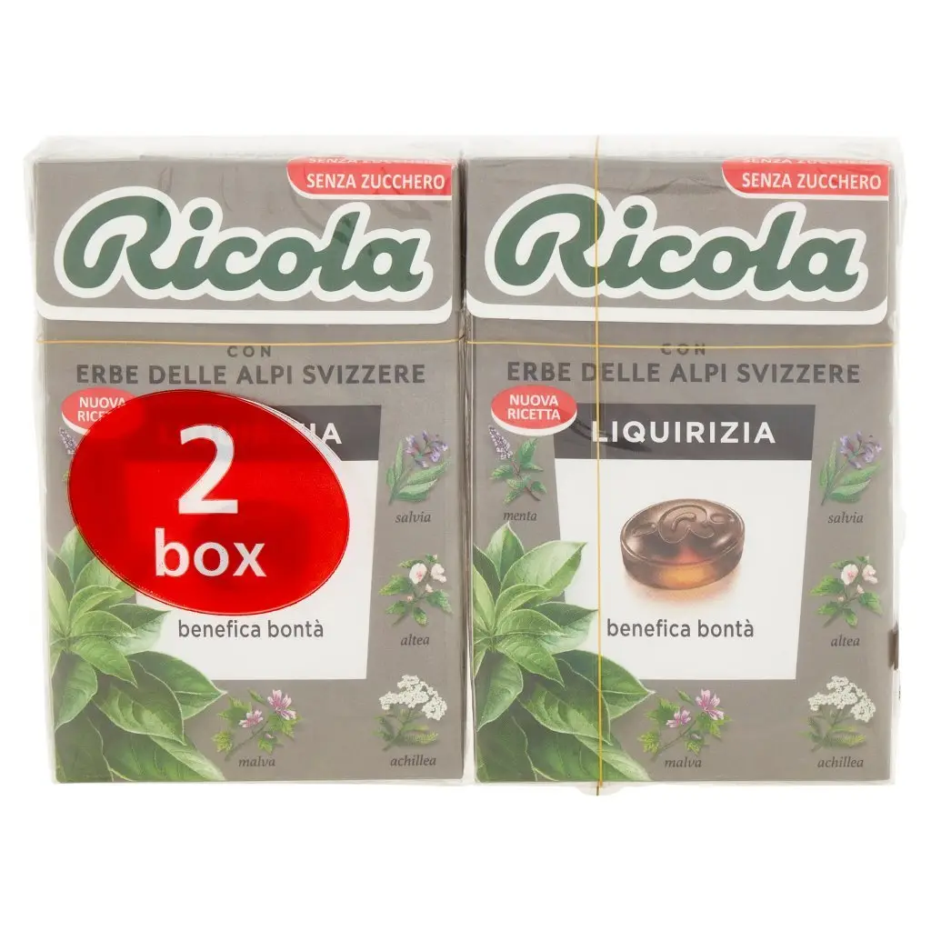 Ricola Sweets | Licorice Ricalas Without Sugar 2 Boxes | Ricola Candy | Ricola Drops | 3,5 Ounce Total - Image 5