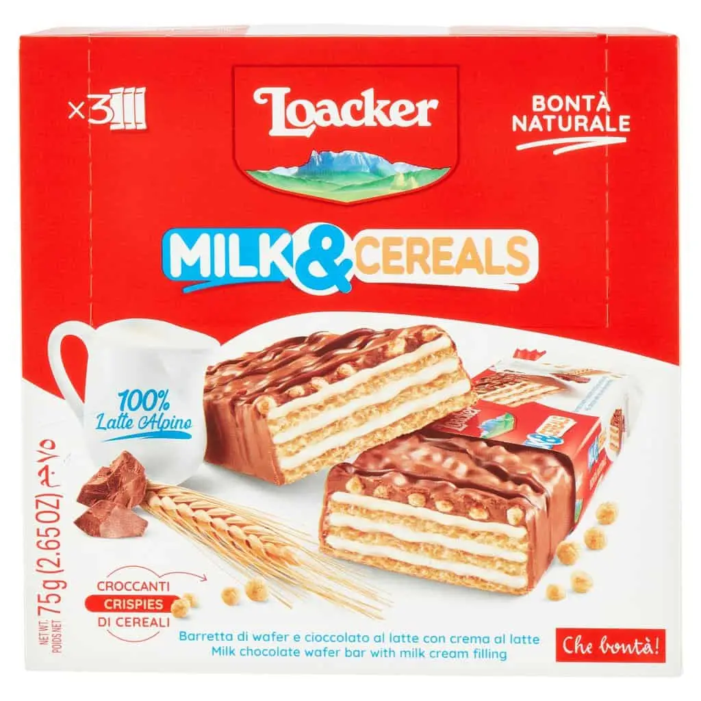 Wafers Loacker | Choco & Milk Loacker | Biscoitos Loacker | Biscoitos Wafer Loacker | 2,7 onças no total - Image 5
