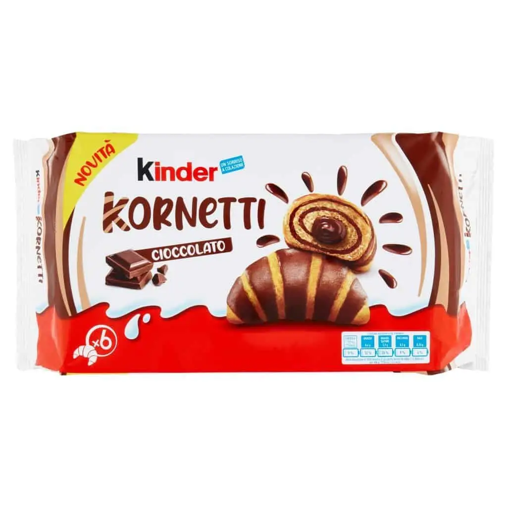 Chocolate Kinder | Chocolate Kinder Kornetti | Kinder | Chocolate Kinder | 8,8 onzas en total - Imagen 4