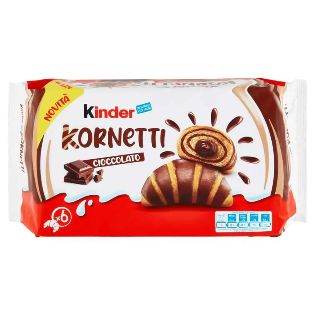 Chocolate Kinder | Chocolate Kinder Kornetti | Kinder | Chocolate Kinder | 8,8 onzas en total - Imagen 5