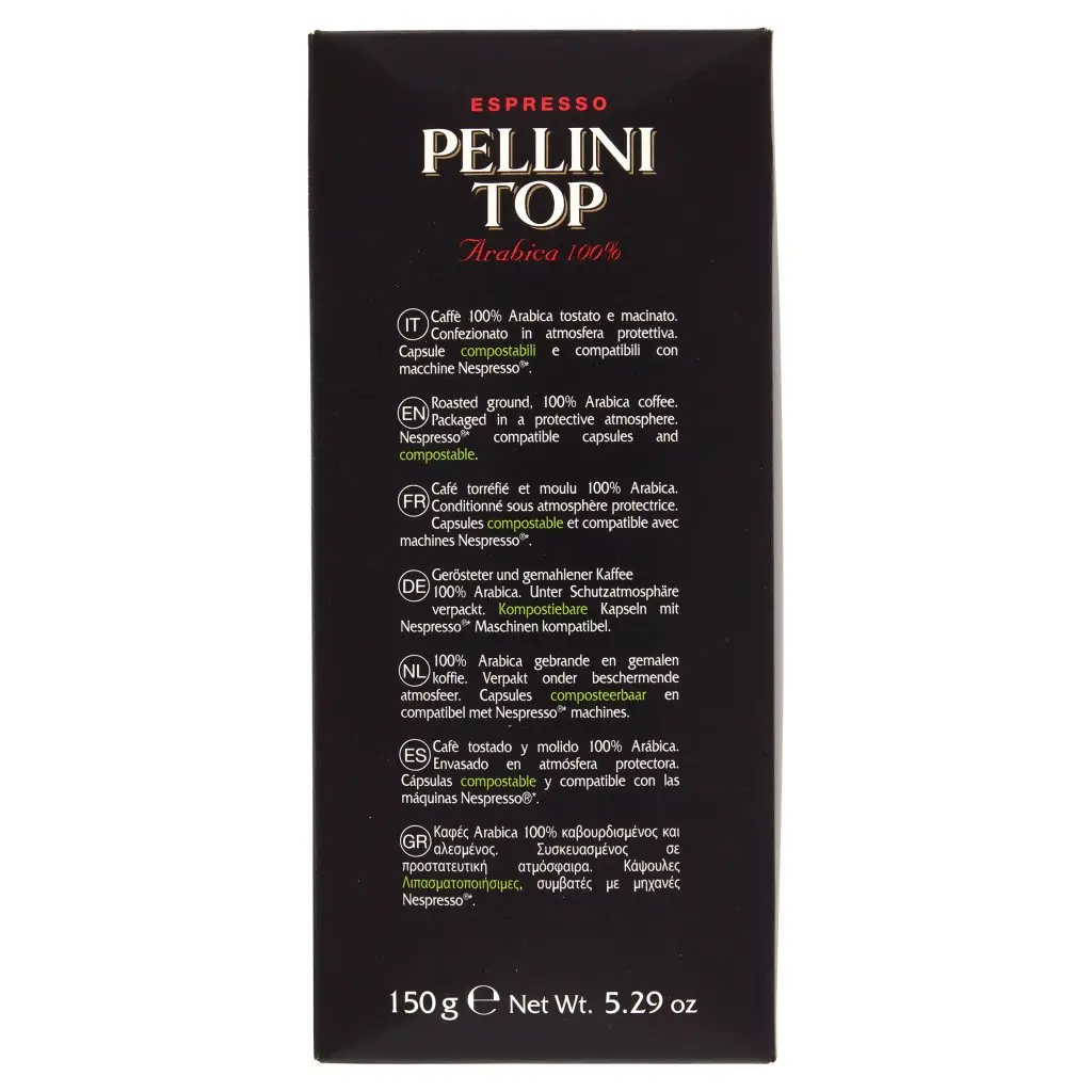 Pellini Coffee | Coffee Pods Top Pellini Compatible Nespr System Conf. From 30 | Pellini Espresso | Pellini Caffe | 5,2 Ounce Total - Image 7