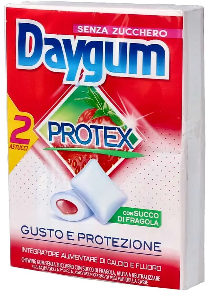 Daygum Kaugummi | Kaugummi Daygum Protex Gel Erdbeere aus 2 | Daygum Gum | Italienischer Kaugummi | 2,1 Unzen insgesamt – Bild 6