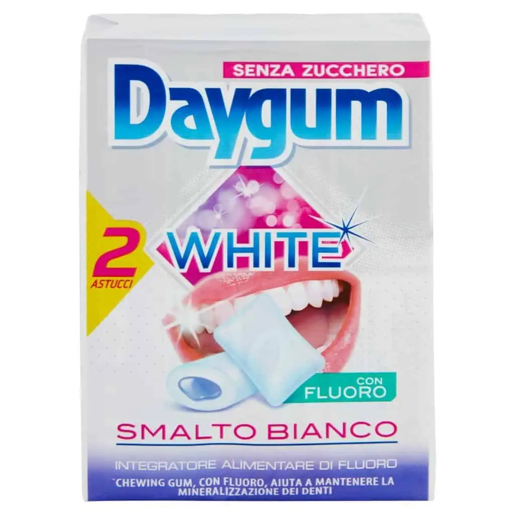 Chicle Daygum | Chicle blanco Daygum 2 conf. De Gr.30 | Chicle Daygum | Chicle italiano | 2,1 onzas en total - Imagen 5