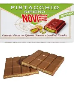 Novi Pistachio Chocolate |  Novi Chocolate Tablet | Novi Italian Chocolate | Novi Cioccolata | 3,7 Ounce Total