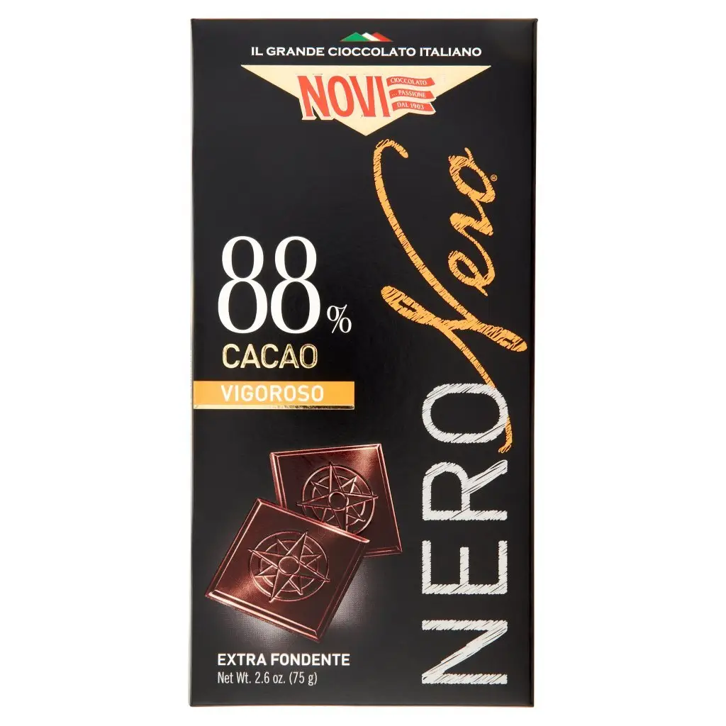 Novi Chocolate | Tablet Of Dark Chocolate 88% Black Novi Novi | Novi Italian Chocolate | Novi Cioccolata | 2,6 Ounce Total - Image 4
