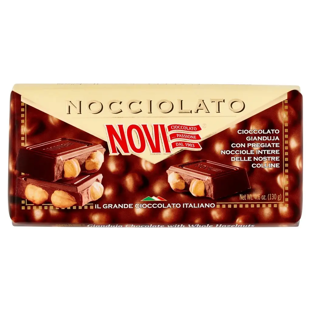 Novi Chocolate | Hazelnut Gianduja Novi | Novi Italian Chocolate | Novi Cioccolata | 4,5 Ounce Total - Image 4