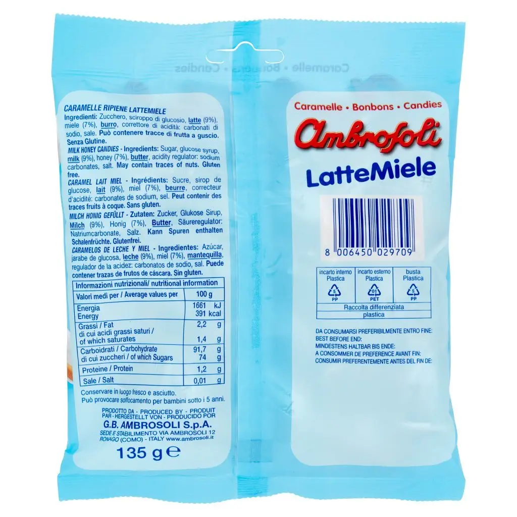 Ambrosoli Candy | Caramel Milk And Honey Ambrosoli | Ambrosoli Honey Candy | Italian Candy From Italy | 4,7 Ounce Total - Image 6