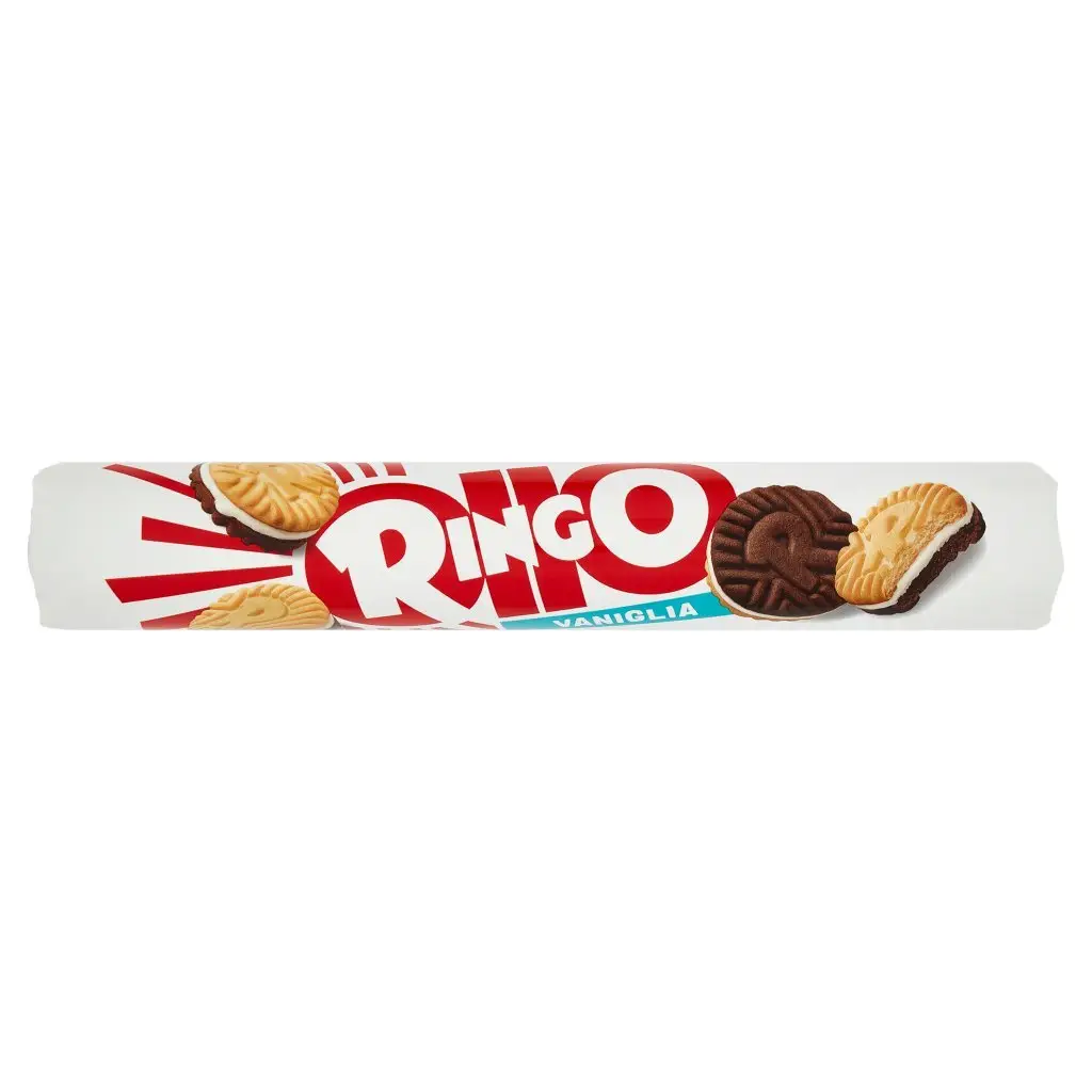 Ringo Cookies From Italy | Snack Biscuits Stuffed With Ringo Vanilla Cream Tube | Ringo Biscuits | Italian Biscuits | 5,8 Ounce Total - Image 4