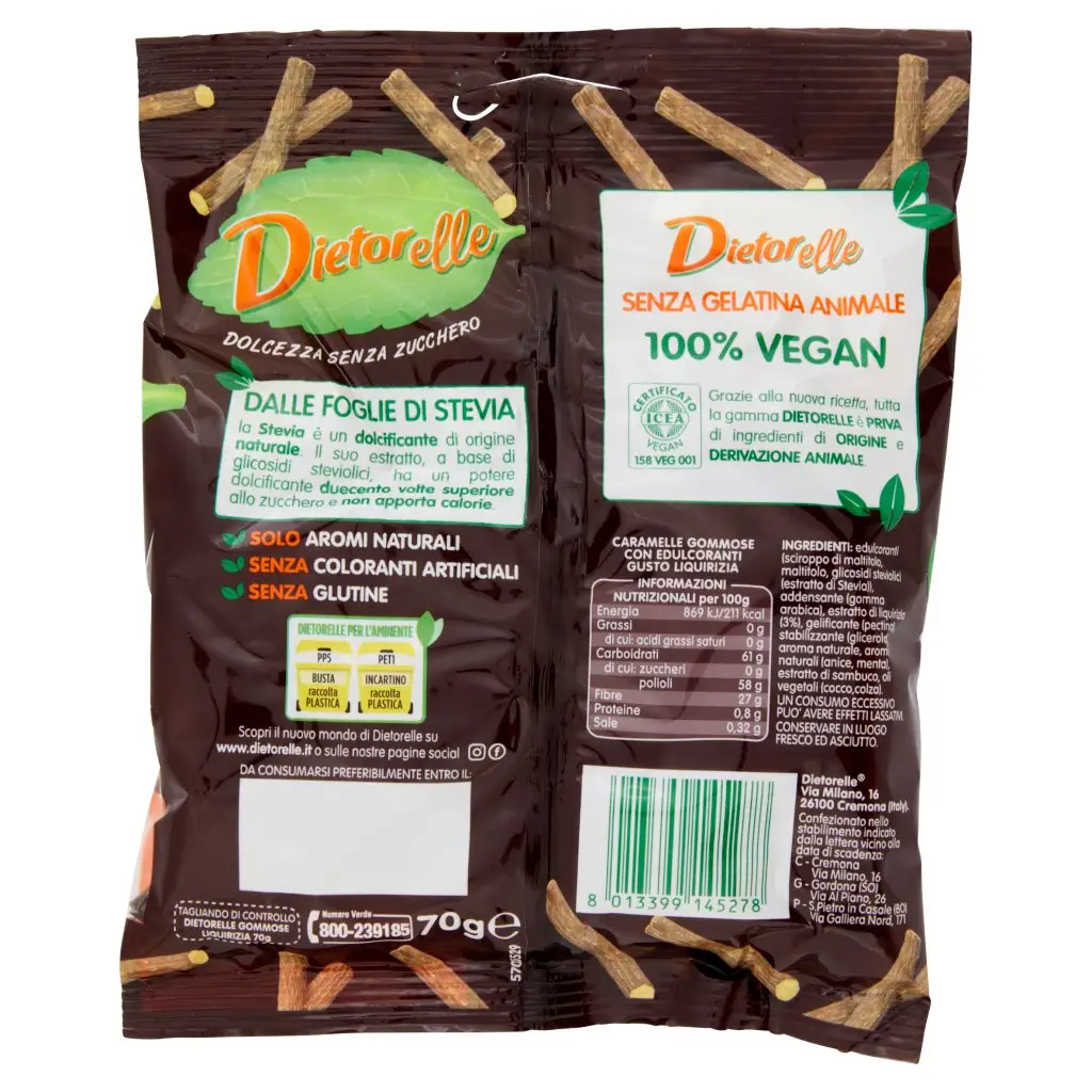 Dietorelle Candy | Licorice Rubbery Candy | Dietorelle Sweets | Dietorelle | 2,4 Ounce Total - Image 6