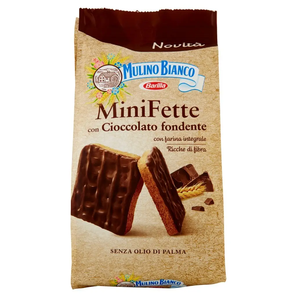 Mulino Bianco Cookies | Muline White Chocolate Mini Slices With Dark Chocolate | Mulino Bianco Crackers | Mulino Bianco Biscotti | 3,8 Ounce Total - Image 4