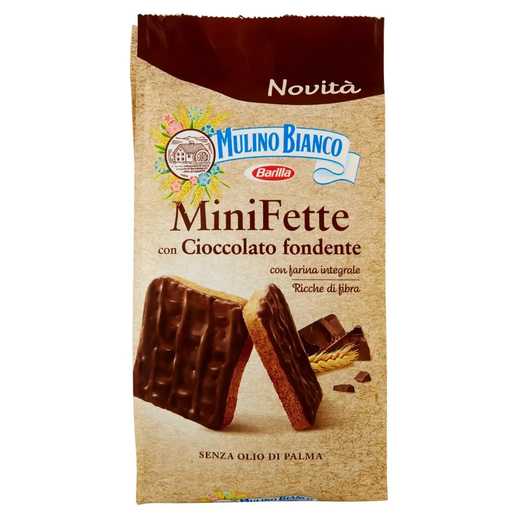 Mulino Bianco Cookies | Muline White Chocolate Mini Slices With Dark Chocolate | Mulino Bianco Crackers | Mulino Bianco Biscotti | 3,8 Ounce Total - Image 5