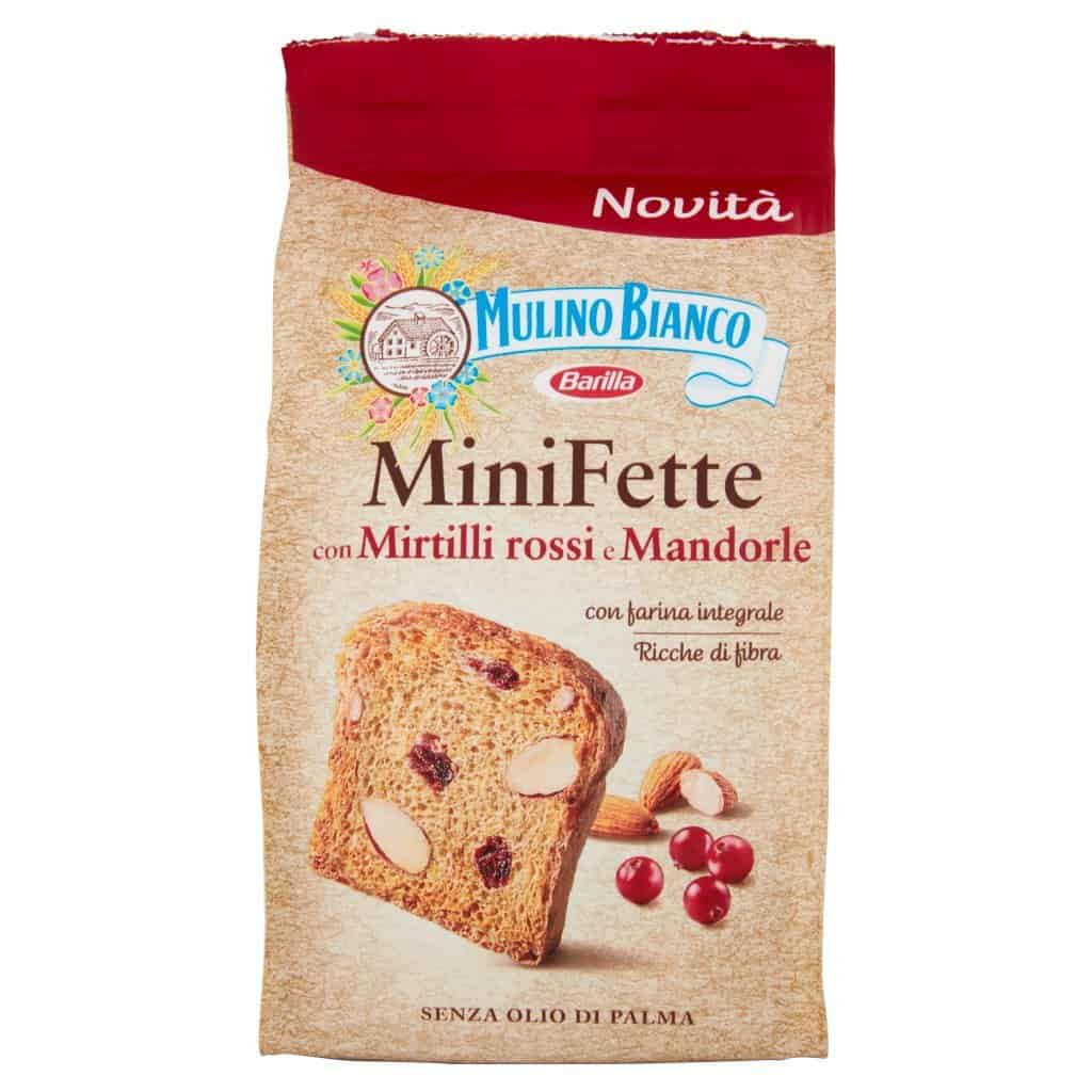 Biscoitos Mulino Bianco | Mini fatias de biscoito com mirtilo e amêndoas brancas Mulino | Crackers Mulino Bianco | Biscotti Mulino Bianco | 3,1 onças no total - Image 4
