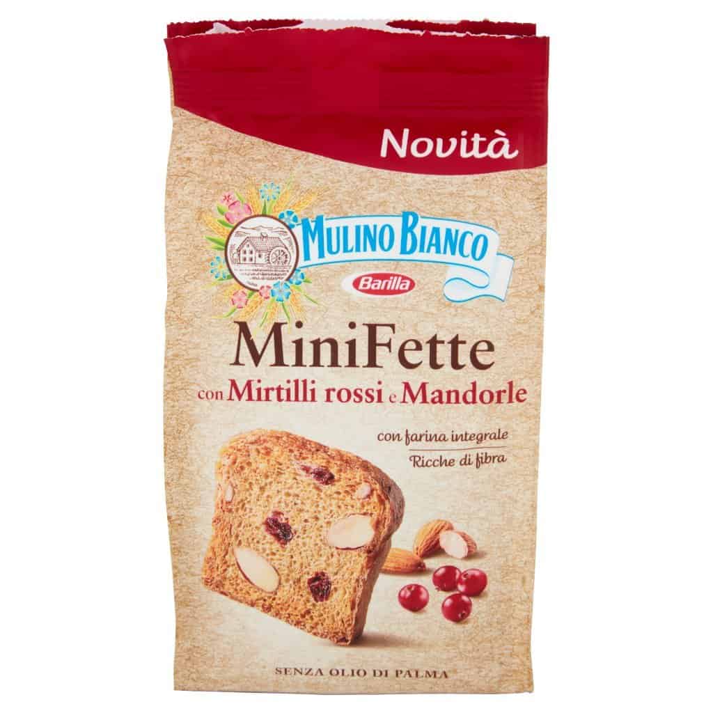 Biscoitos Mulino Bianco | Mini fatias de biscoito com mirtilo e amêndoas brancas Mulino | Crackers Mulino Bianco | Biscotti Mulino Bianco | 3,1 onças no total - Image 5