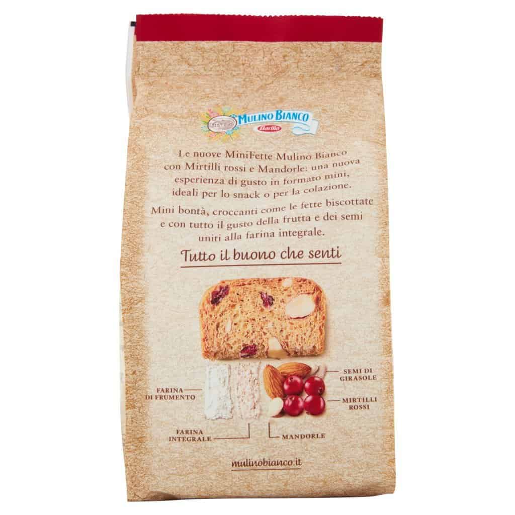 Biscoitos Mulino Bianco | Mini fatias de biscoito com mirtilo e amêndoas brancas Mulino | Crackers Mulino Bianco | Biscotti Mulino Bianco | 3,1 onças no total - Image 6