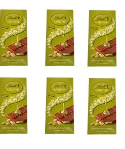 Chocolate Lindt | Embalagem de 6 | Tabuleiro de Chocolate com Pistácio Lindor | Chocolate Suíço Lindt | Chocolate Lindt | 567 g no total