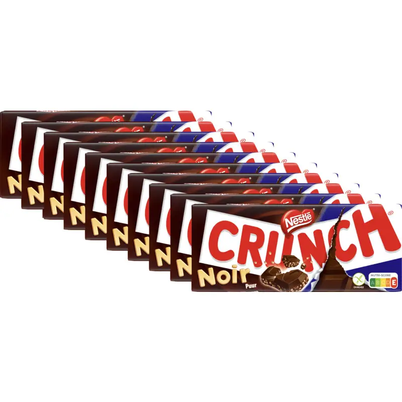 Dark Chocolate Nestle Crunch Bar | Nestle Crunch Dark Chocolate | 10 x 3.5 Oz Crunch Chocolate Candy Bars