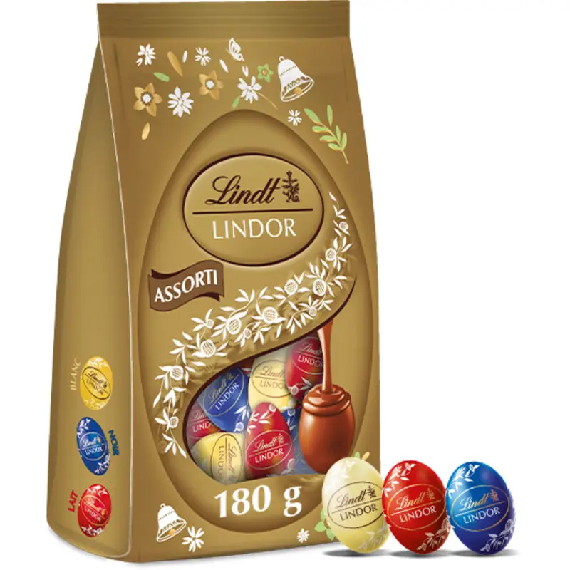 Œufs en chocolat assortis Lindt Swiss