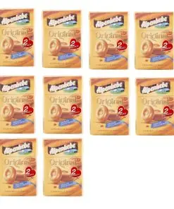 Bonbons Alpenliebe | Sans sucre | Bonbons au caramel Alpenliebe | Paquet de 10
