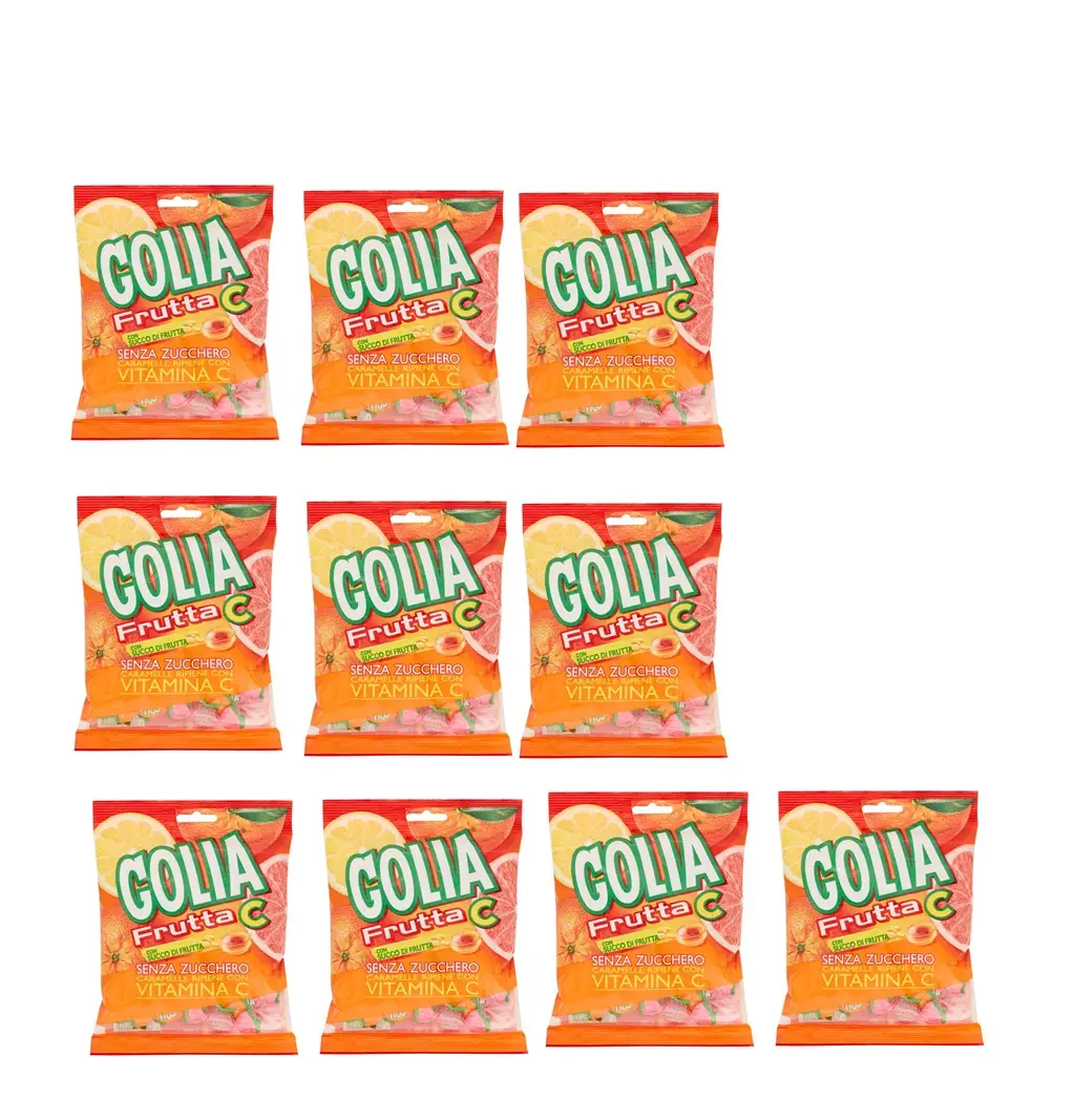 Golia Candy | Golia Frutta C | Golia Italian Candy | Golia Sweets | 10 Pack