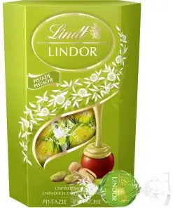 Chocolate Lindor con pistacho Lindt | Chocolate suizo Lindt | Chocolate Lindt | 7 onzas en total