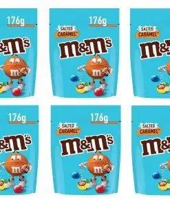 M&M com Caramelo Salgado | Chocolate | Saco de M&M'S | Doces M And M | 6 x 6 Oz