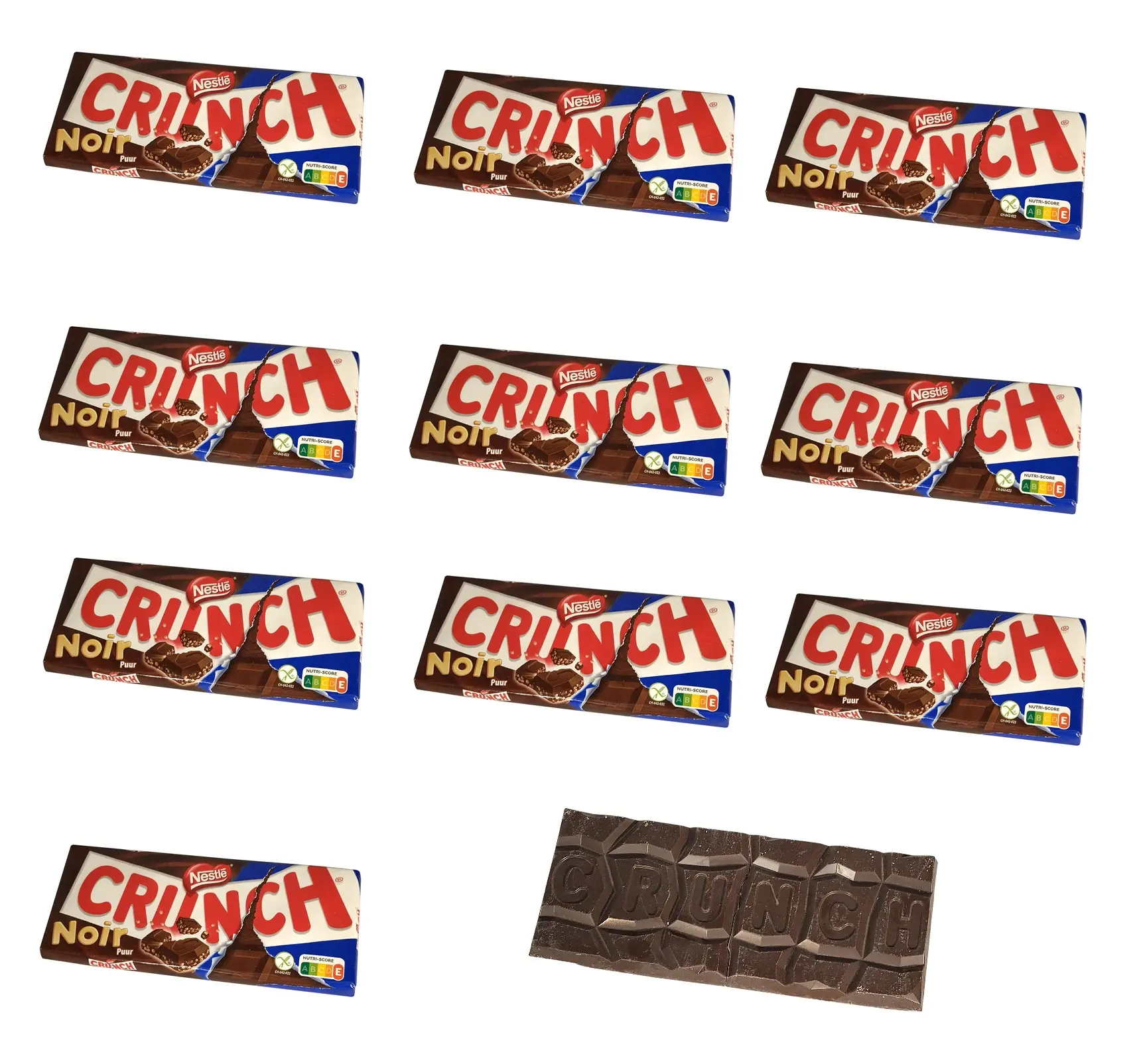 Dark Chocolate Nestle Crunch Bar | Nestle Crunch Dark Chocolate | 10 x 3.5 Oz Crunch Chocolate Candy Bars - Image 6
