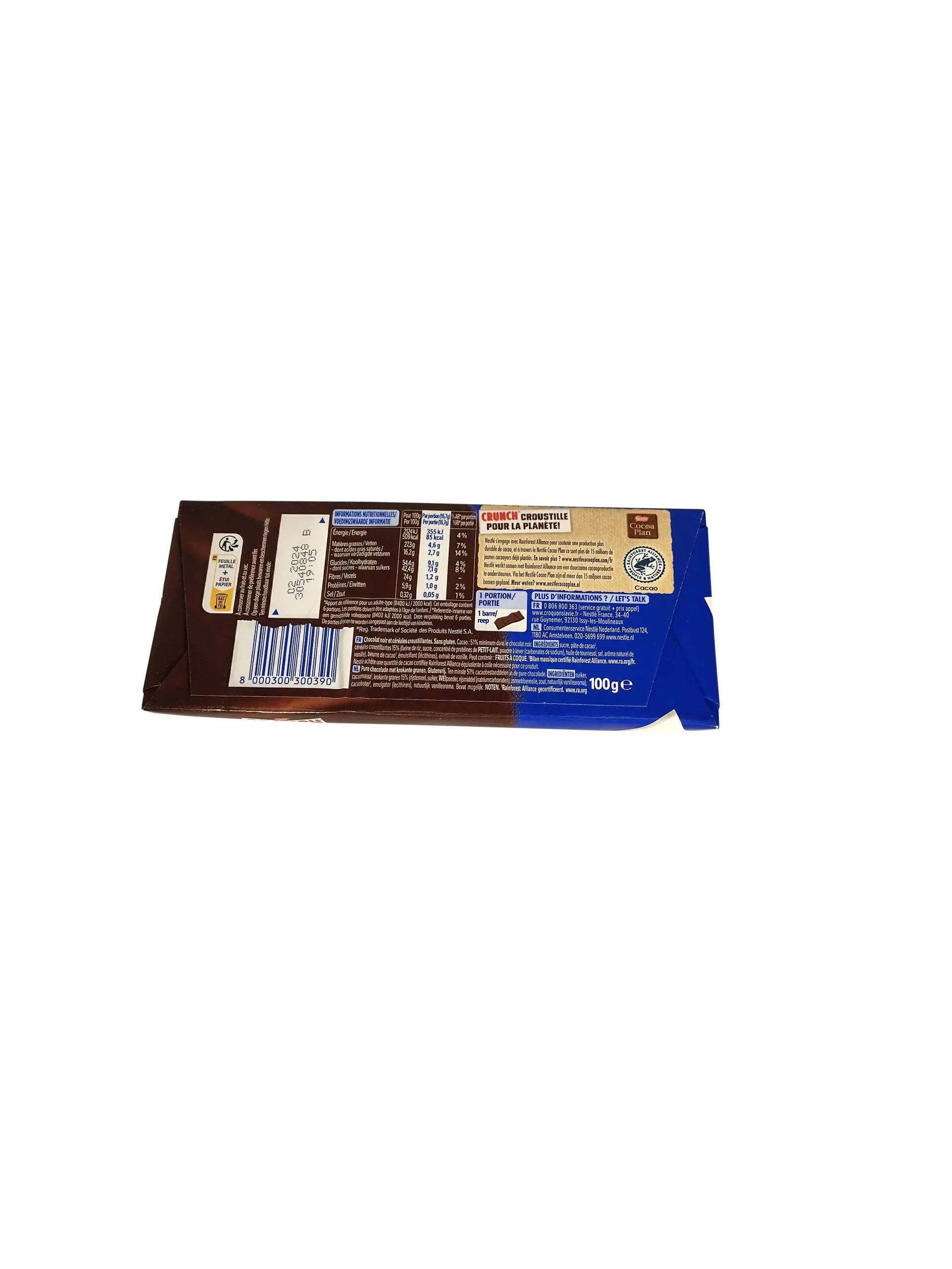 Dark Chocolate Nestle Crunch Bar | Nestle Crunch Dark Chocolate | 10 x 3.5 Oz Crunch Chocolate Candy Bars - Image 3