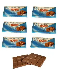 Chocolate Novi | 6 tabletas de chocolate con leche Novi | Chocolate italiano Novi | Novi Cioccolata | 21 onzas en total
