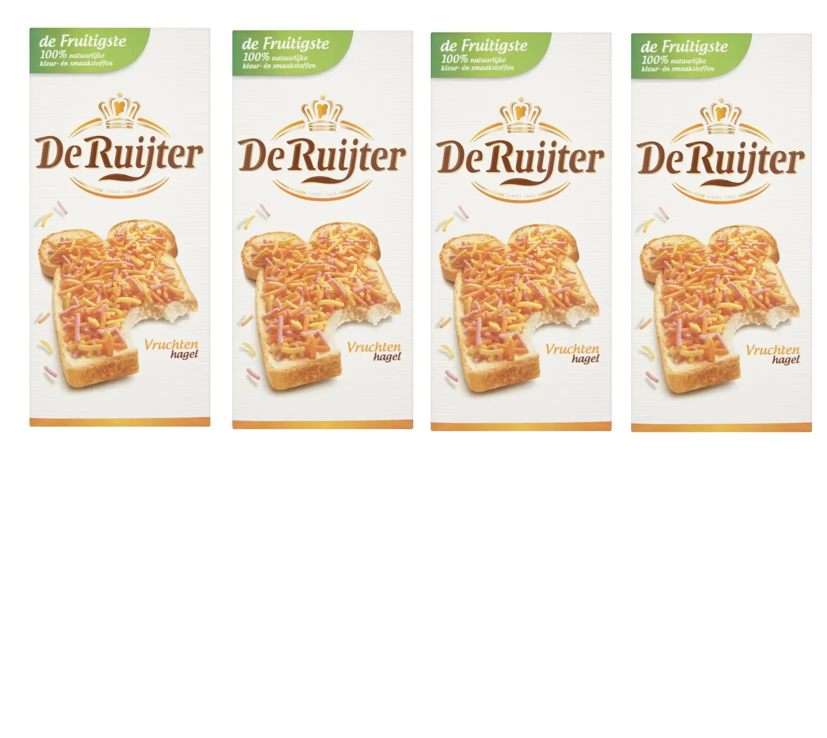 Hagelslag De Ruijter | Sprinkles de frutas | De Ruijter | Sprinkles de chocolate holandés | 4 x 14 oz